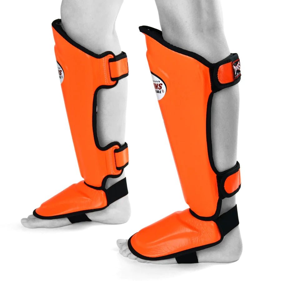 Twins SGL10 Double Padded Leather Shin Pads - OTM Fight ShopTwins Special